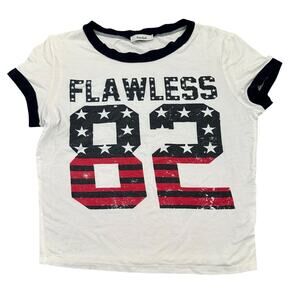 Teenbell brand t-shirt patriot red white blue size large
